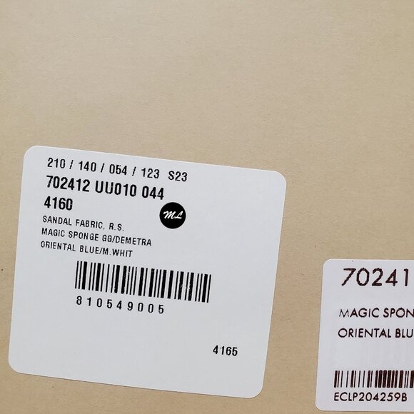 GUCCI MENS SHOES ADIDAS X GG BLUE COTTON SPONGE PLATFORM SANDAL SLIDE sz 9 9.5 - Picture 4 of 16